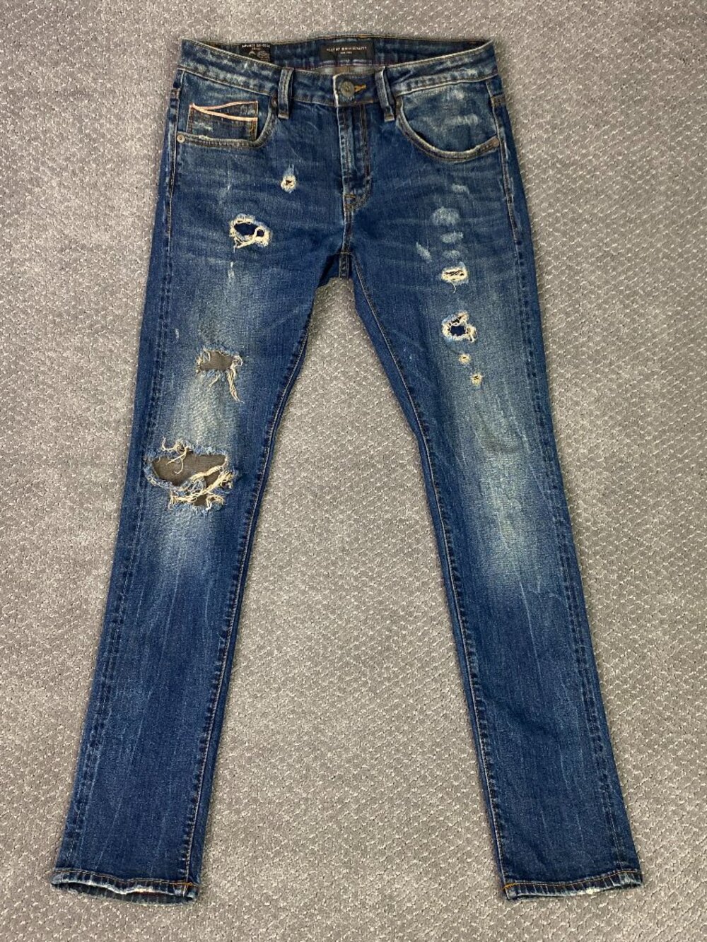 Cult of Individuality Selvedge Jeans 30x33 Fits 33x34 Rocker Slim Japanese Denim